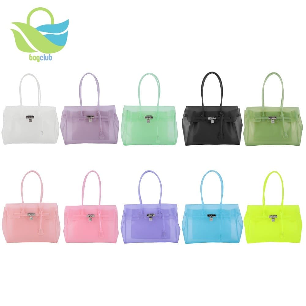 Sacola De Gelatina Bolsa Hobo De Grande Capacidade Para Praia , Trabalho , Viagens , Compras Diárias [Bagclub.br]