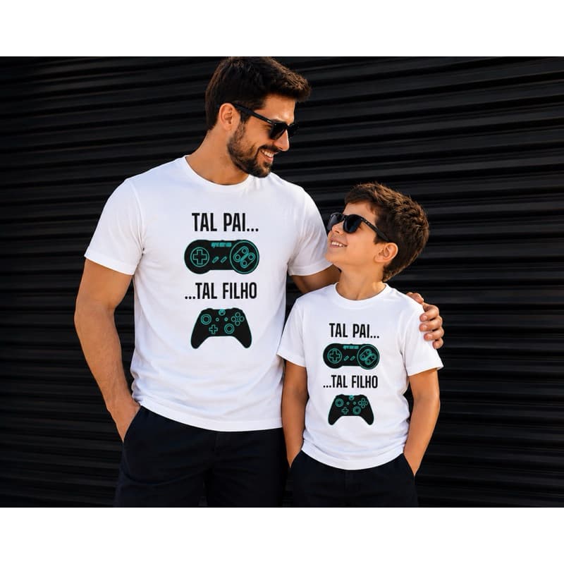 Kit Camiseta Pai e Filho Combinados Presente dia dos Pais Dia Dos Pais Conjunto Pai e Filho