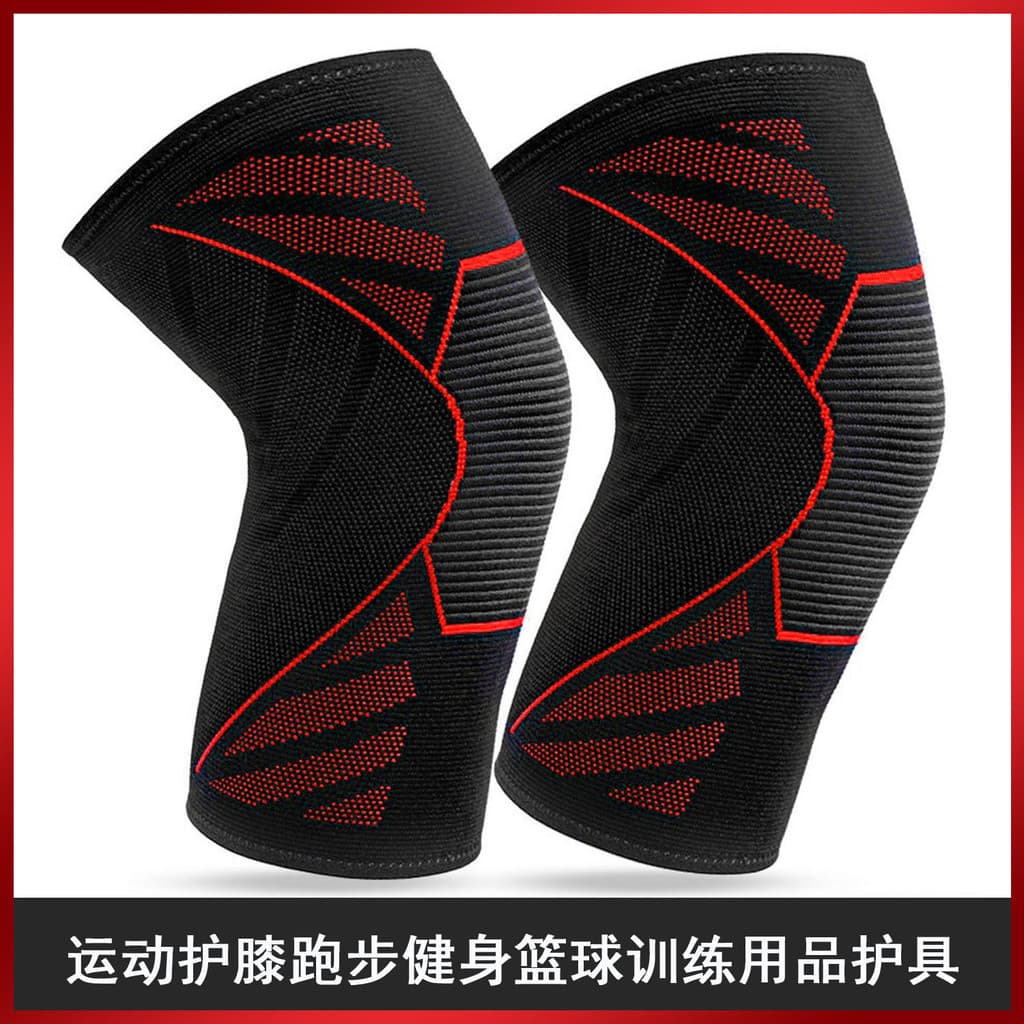 Joelheiras esportivas por atacado para corrida, fitness, basquete, equipamentos de treinamento masculinos e femininos, e