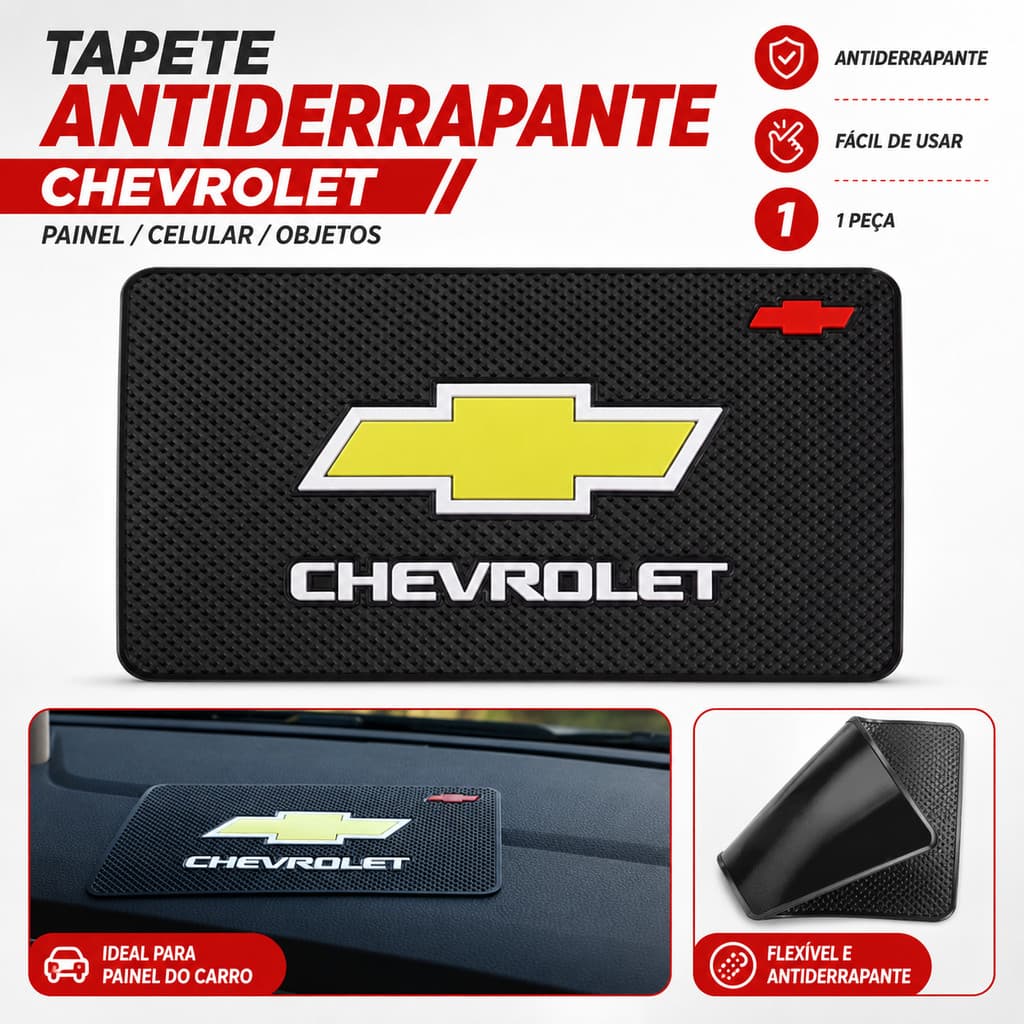 1 Peça Tapete Antiderrapante De Silicone Para Painel De Carro Chevrolet Cruze Aveo Captiva Spark Malibu Trax Equinox Oni