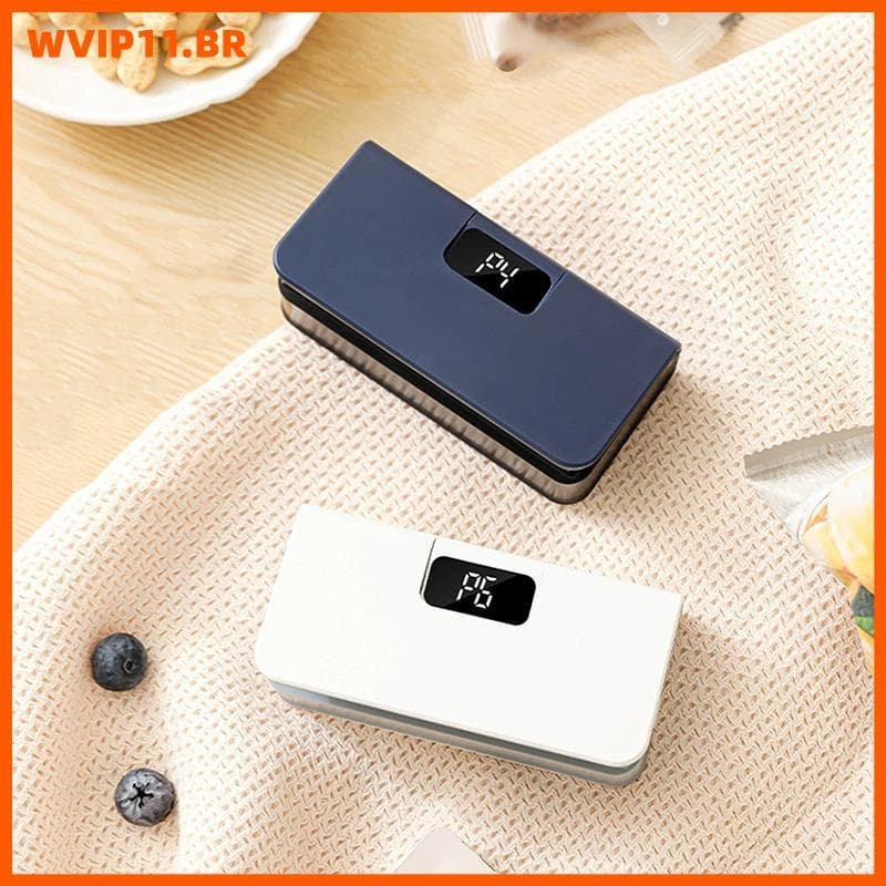 WVIP Mini 2 Em 1 Máquina Portátil De Selagem Térmica De Saco Plástico Com Display De Energia BR