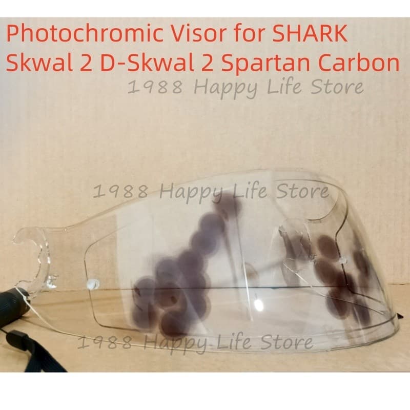 Para Tubarão Skwal 2 D-Spartan Carbono Fotocromático Viseira Capacete Lente Escudo Vidro cascos de moto casque motos acc