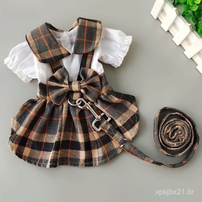 Roupa para Cães de Estimação Teddy Bichon Boomerang Saia de Primavera e Verão CCHD