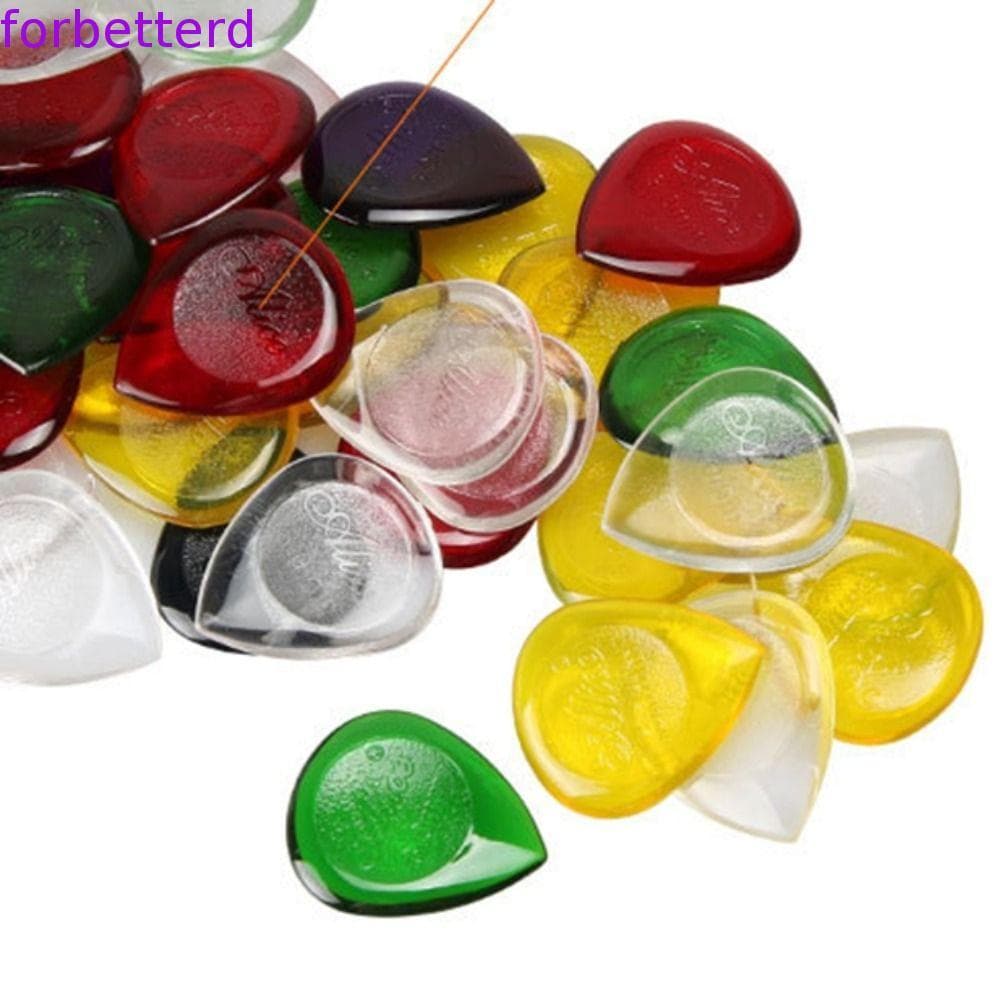 FORBETTERD 10 Peças De Palhetas Para Guitarra , Acústica De Celulóide De Cor Aleatória , Palheta Em Formato De Gota Mist