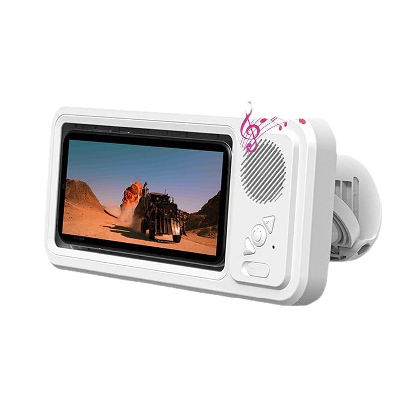 Suporte Impermeável Do Telefone Chuveiro Com Alto-Falante De Bluetooth , Banheiro Da Tela Táctil