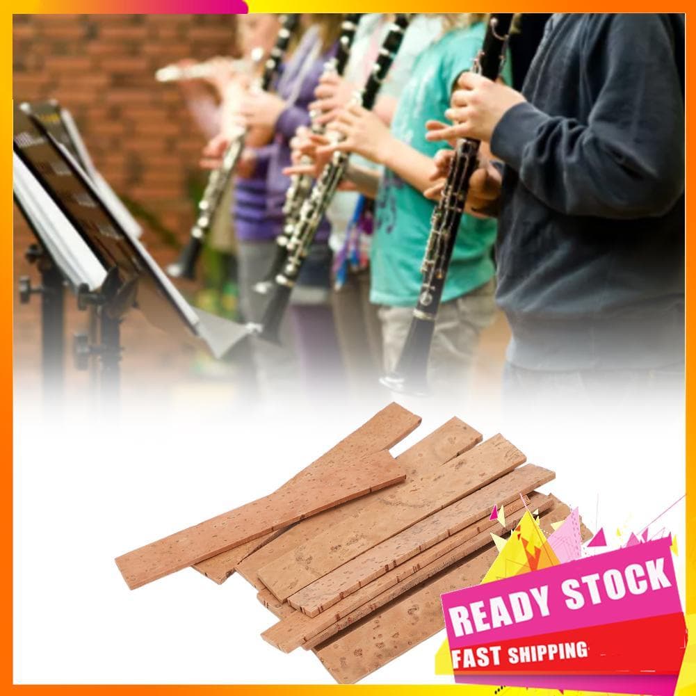 Gfgfgfgg Gfgfgfgg Folha de cortiça universal para saxofone, 10 peças, acessórios para instrumento conjunto de