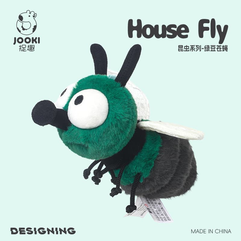 VOLLUNN Mung Bean Fly Brinquedo de Pelúcia Bonito Inseto Boneca Travesseiro de Dormir Boneca de Dormir Presente de Anive