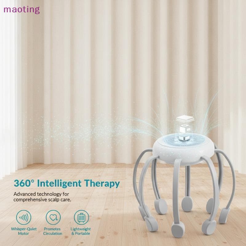 [maoting] Massageador Elétrico De Couro Cabeludo Com Garras Ajustáveis , Dispositivo De Massagem Leve E Sem Fio Para Cui