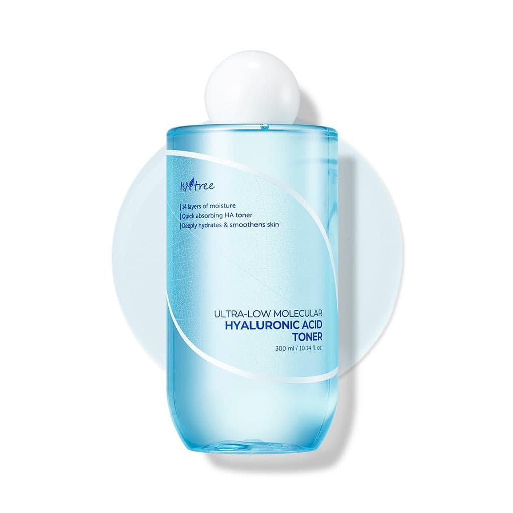 Tônico de Ácido Hialurônico de Baixo Peso Molecular ISNTREE 300ml, 10.14 fl.oz |   Cuidados com a pele coreanos |   Abso
