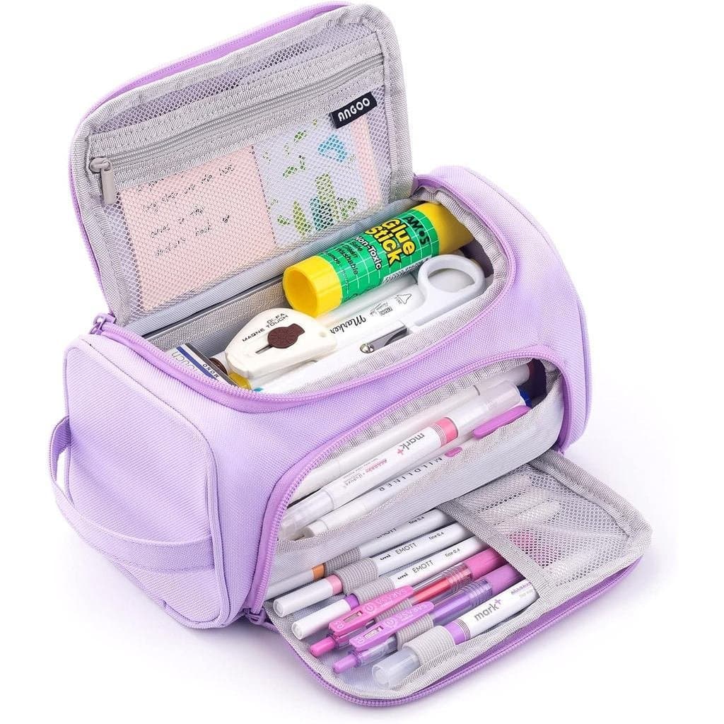 Estojo de Lápis de Grande Capacidade HVOMO, Bolsa de Armazenamento Grande para Marcadores e Canetas, Bolsa de Papelaria
