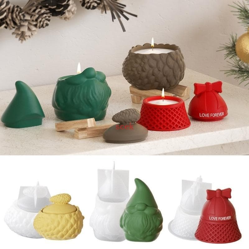 Molde Resina Para Caixa Joias scek Tampa, Armazenamento Silicone, Recipiente Copo