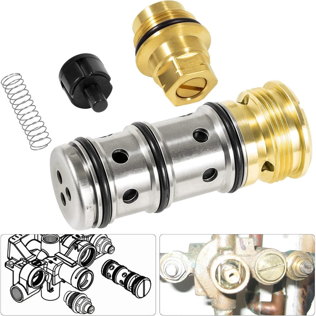 Kit de Válvula de Retenção 12318 e Carretel de Balanceamento 1423, Perfeitamente Compatível com Torneiras Monocomando pa