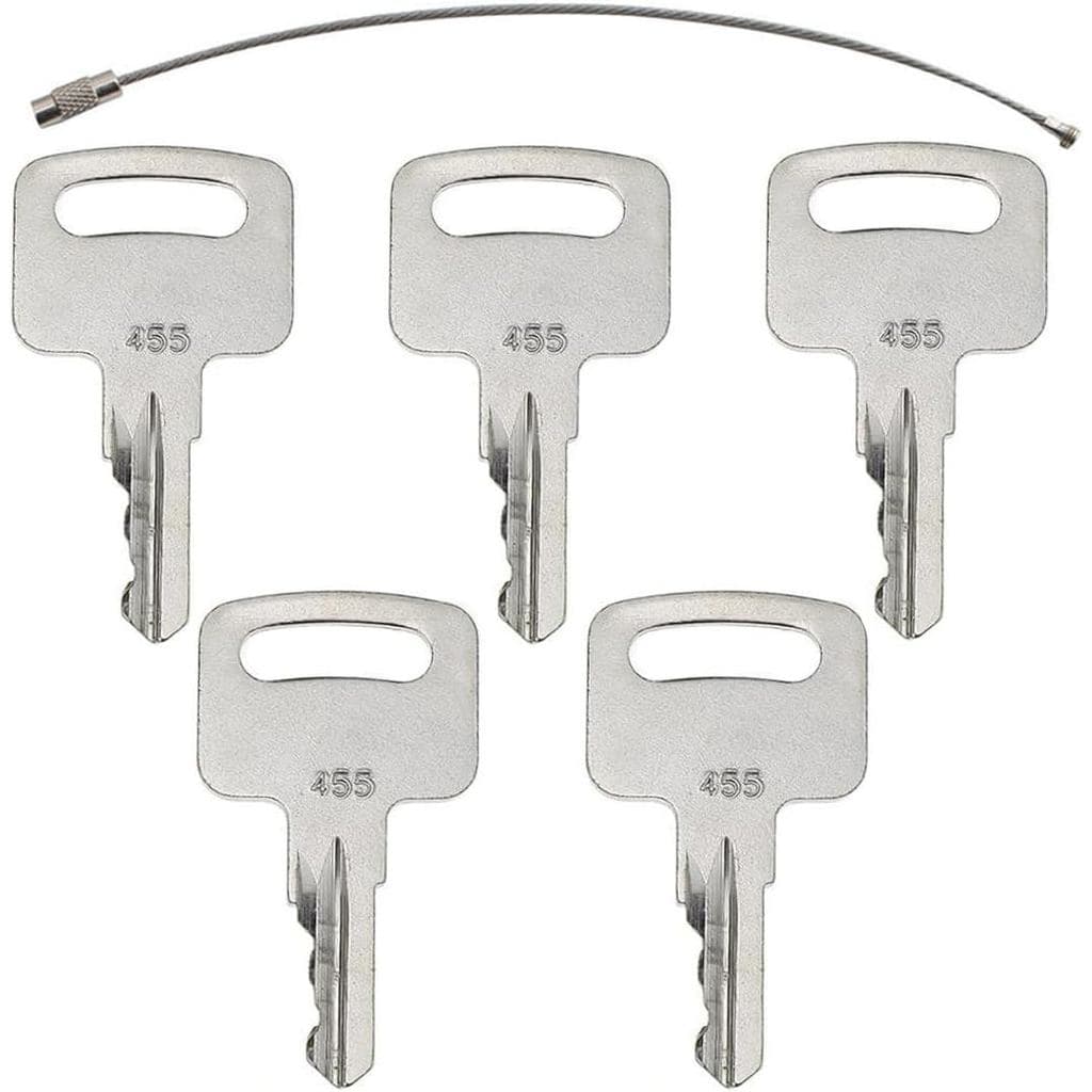 5 Chaves de Ignição de Substituição 455 104466 – Compatível com Genie, Skyjack, Terex, Snorkel, Upright, Vermeer Scissor