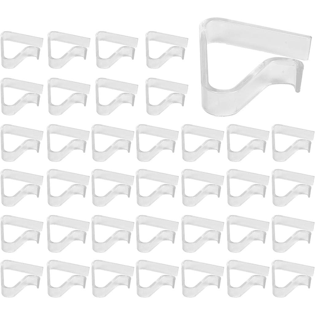 36 Peças de Clipes Transparentes para Toalha de Mesa, Suportes de Plástico à Prova de Vento para Fixar a Toalha de Mesa,