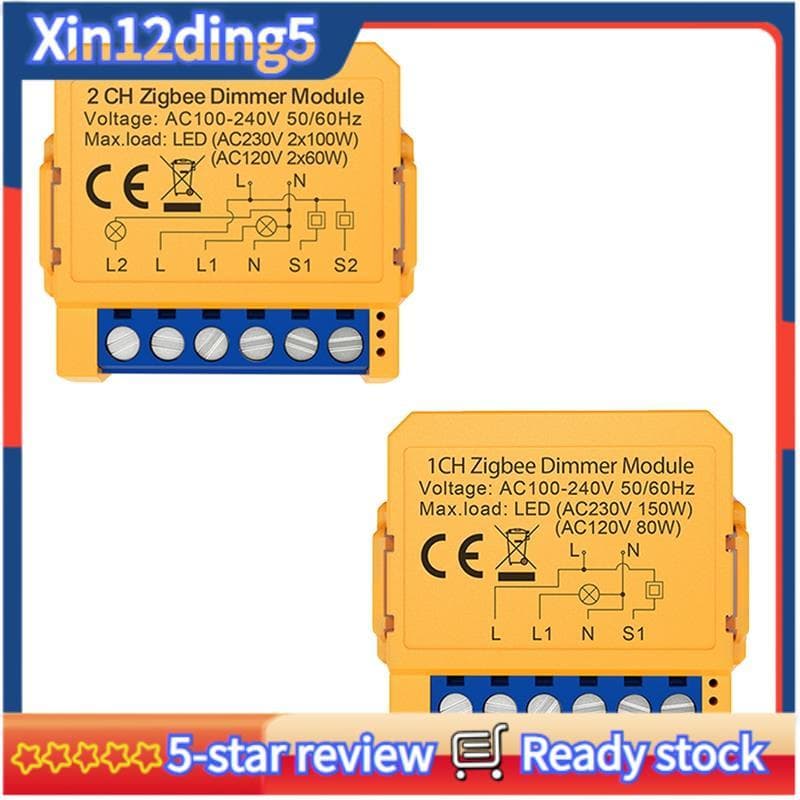Tuya Zigbee Inteligente Dimmers Interruptor Módulo Controle Luzes LED Regulável Escurecimento Contínuo + De Voz