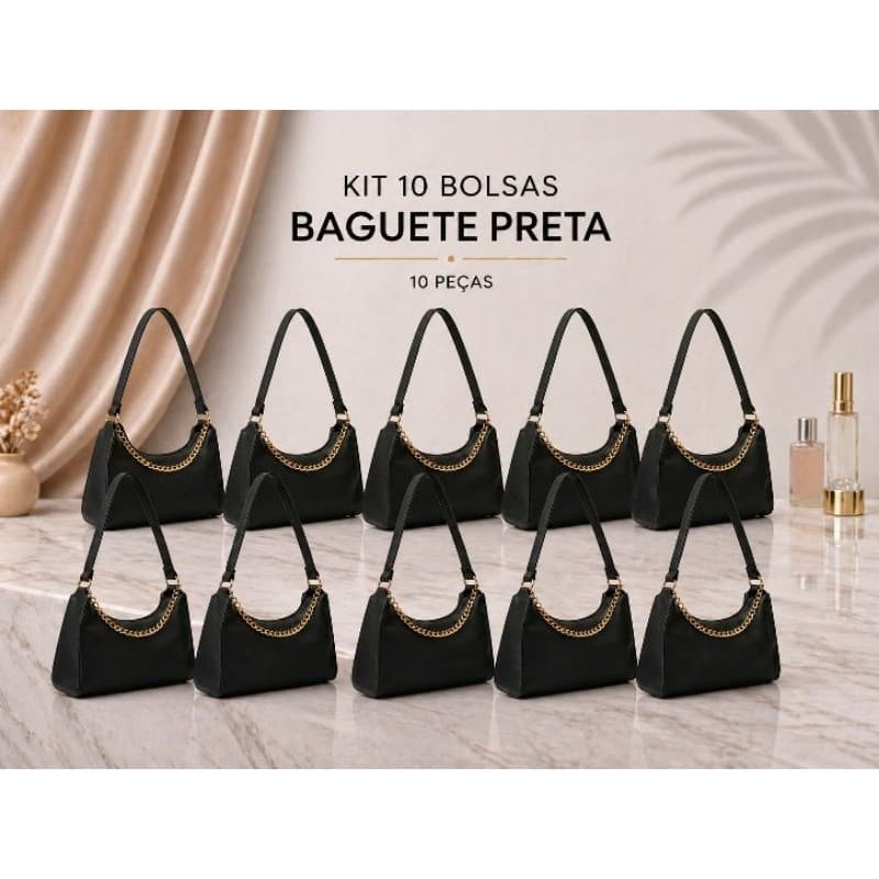 KIT 10 BOLSAS BAGUETE ATACADO