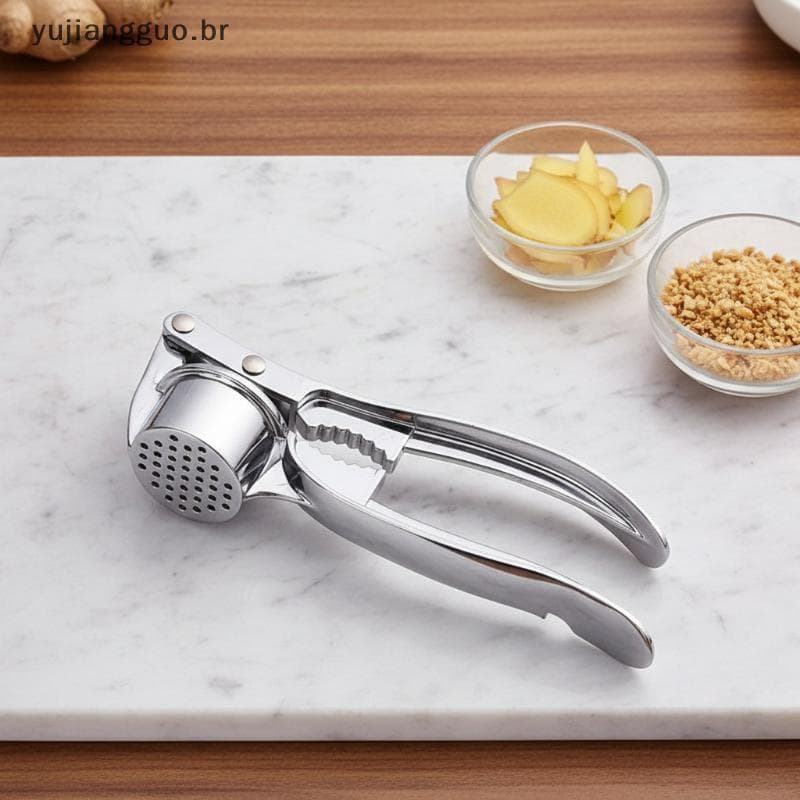# Novo Prensa De Alho , Espremedor Triturador De Cozinha À Prova De Ferrugem Premium Com Alça Ergonômica , Gengibre Boa