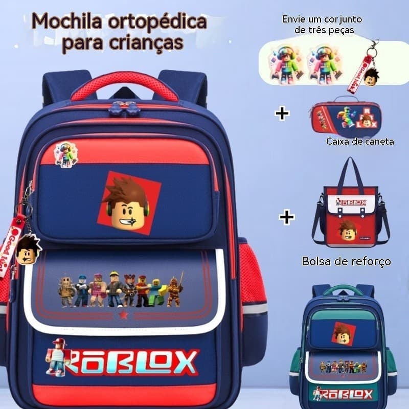 mochila escolar infantil mochila infantil respirável resistente impermeável amplo espaço