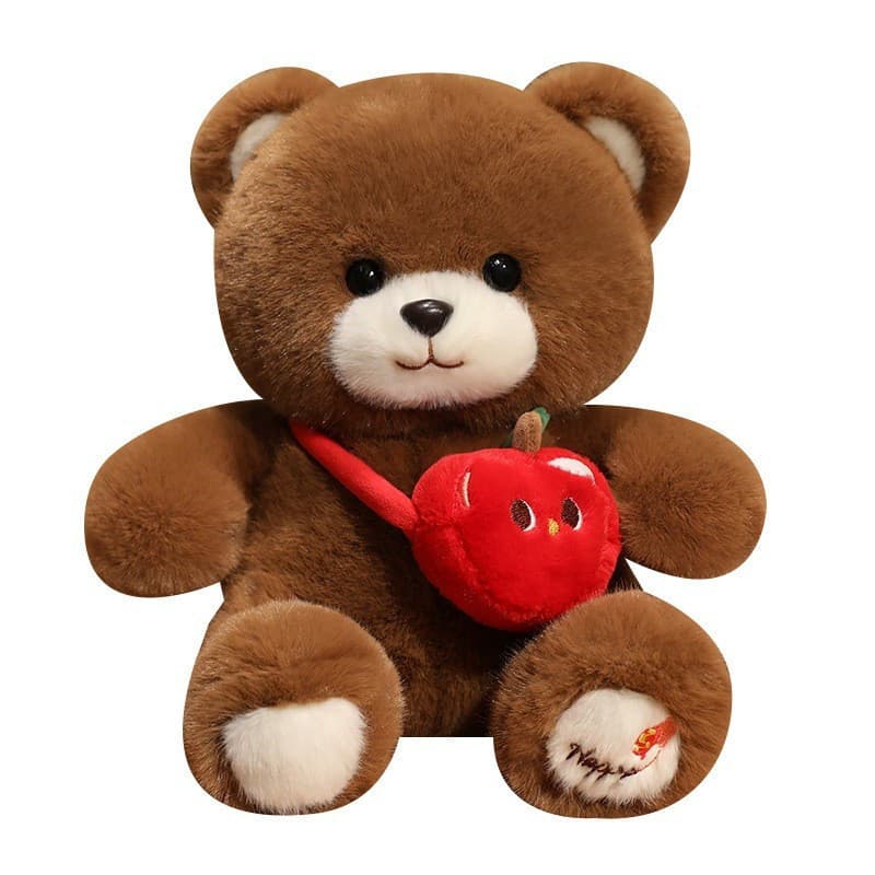 Urso de Pelúcia Fofo para Abraçar, Brinquedo de Pelúcia, Boneco de Urso para Abraçar, Companheiro de Conforto para Crian