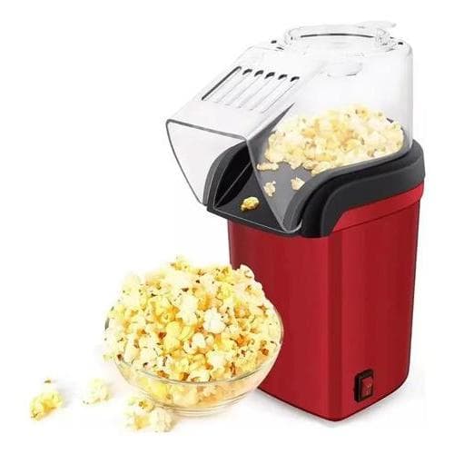 Pipoqueira Elétrica 110v Caseira Máquina De Pipoca 1200W Sem Óleo Tenha Pipoca Fresquinha Em Minutos Com Medidor