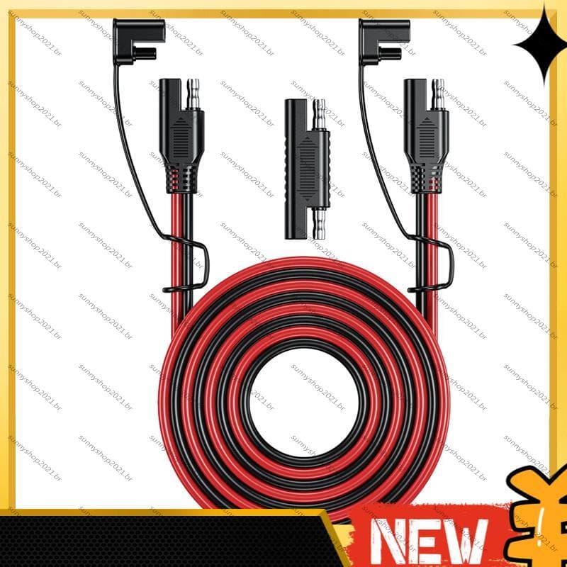 [Best S] Cabo De Carregamento De Bateria De Carro De 6 Metros SAE Para 12V-36V Extensão De Desconexão Rápida Linha 16 AW