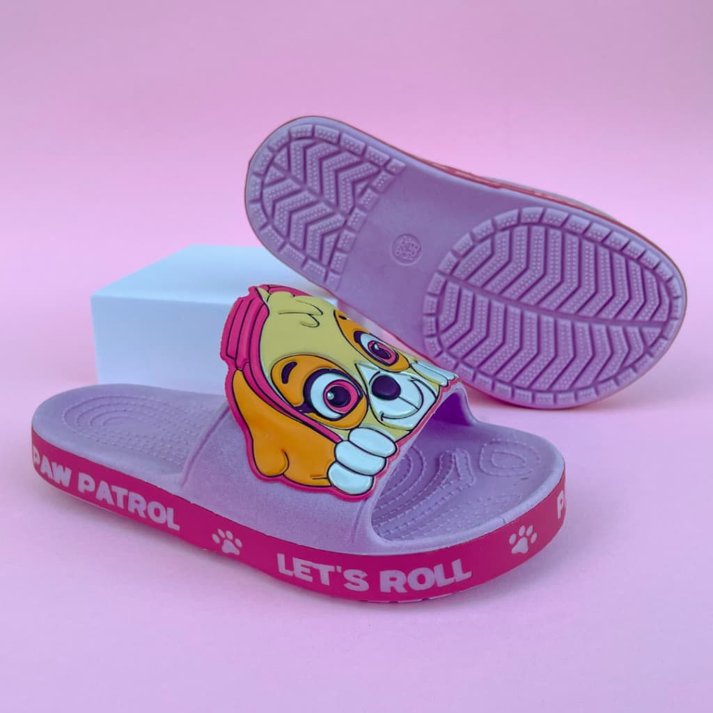 Chinelo Slide Nuvem Menina Feminino Infantil Patrulha Canina Skye Criança Confortável Leve desconto 50%