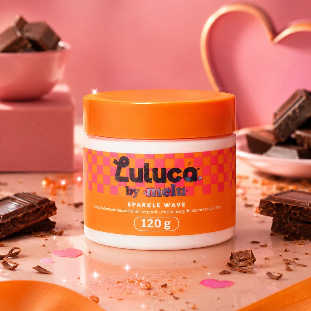 Hidratante Corporal Luluca Brownie Bae 120g Efeito Teia Melu