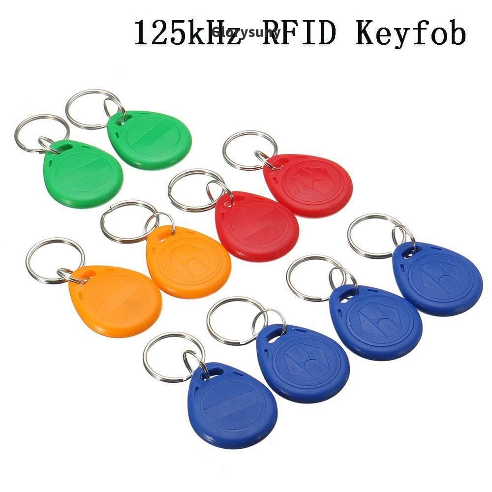 GLORYSUNY 10pcs Cor Aleatória 125khz TK4100 ID Tag Cartão Plástico Luz Durável Sistema De Controle De Acesso