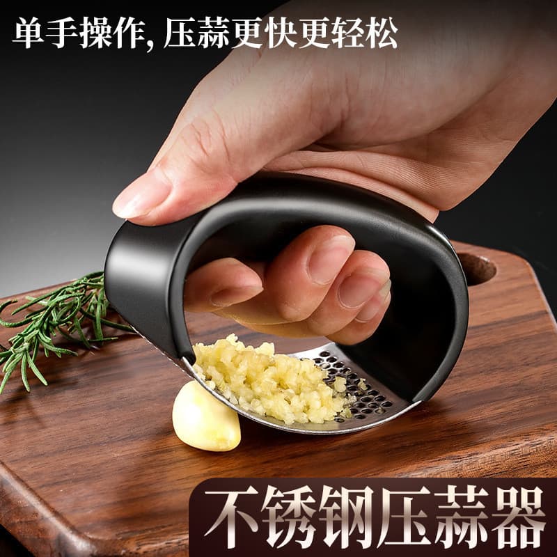 Prensa Manual de Alho em Aço Inoxidável 304, Esmagador de Alho, Preparador de Pasta de Alho, Triturador de Utensíl