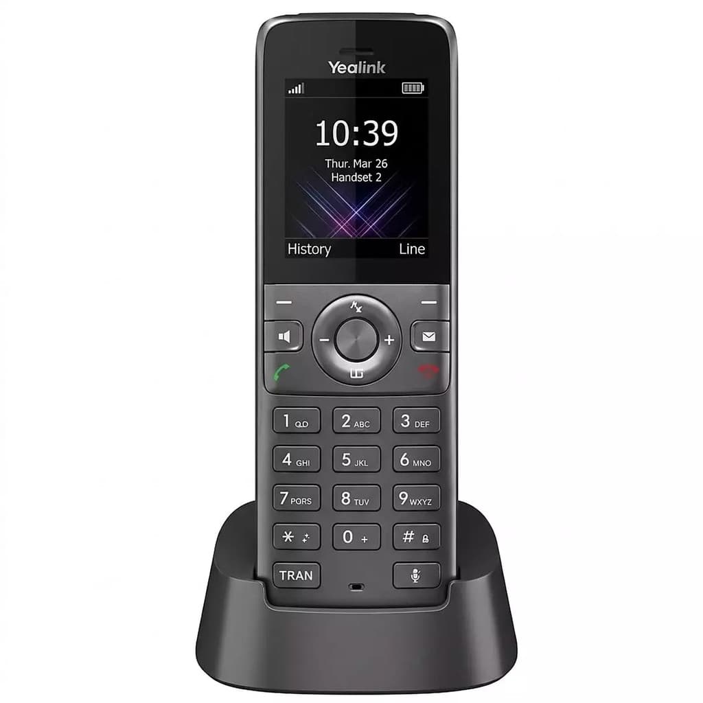 Telefone IP Yealink W73H DECT Sem Fio Profissional Com Viva Voz SIP POE
