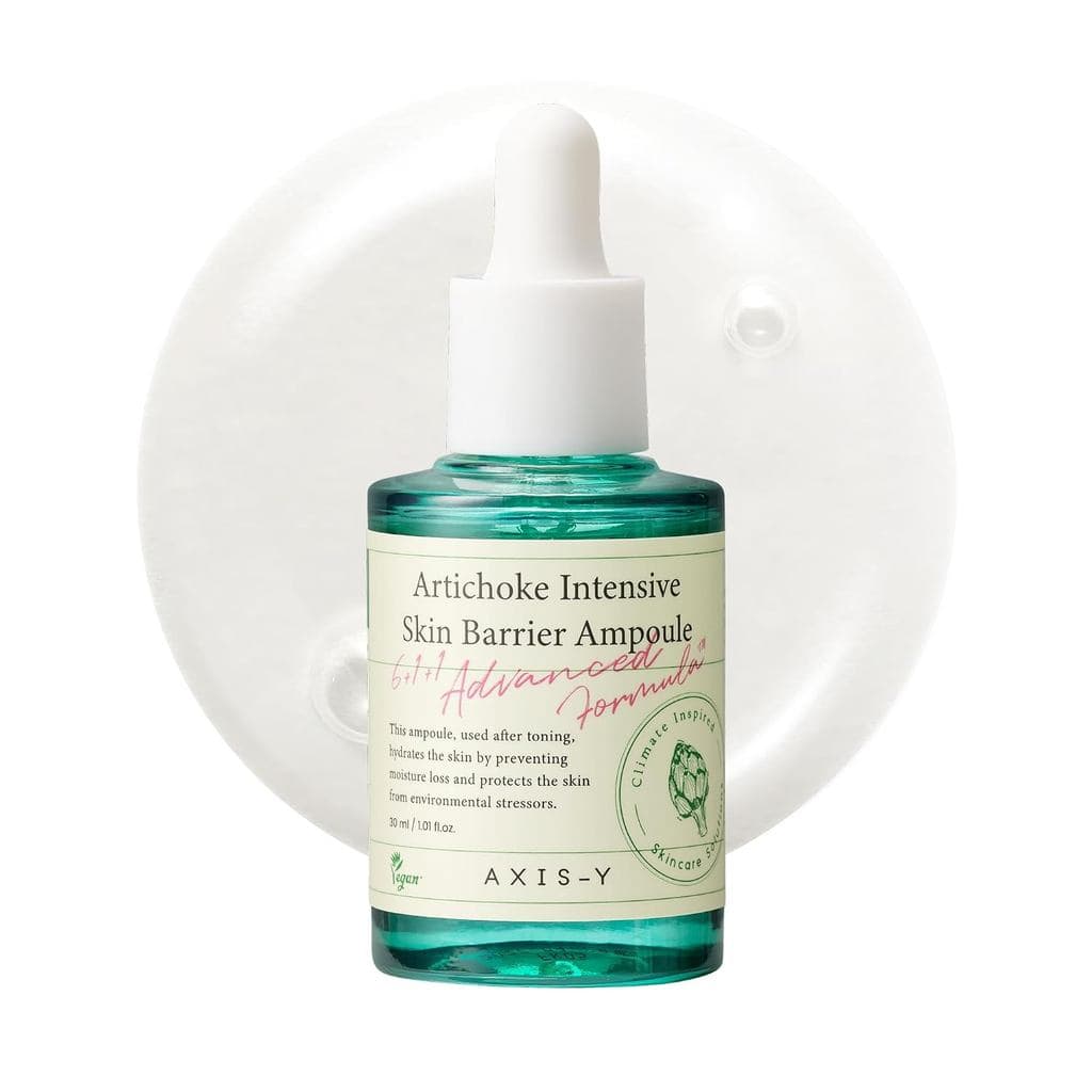 AXIS-Y Ampola Intensiva de Alcachofra para Barreira Cutânea - Hidratante Facial, Corretor de Manchas Escuras, Ampola de