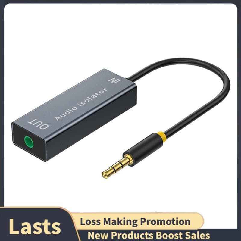 Isolador De Áudio De 3.5mm , Linha De Alto-Falante Para Sistema Estéreo De Carro , Filtro Redutor De Ruído , Loop De Ate