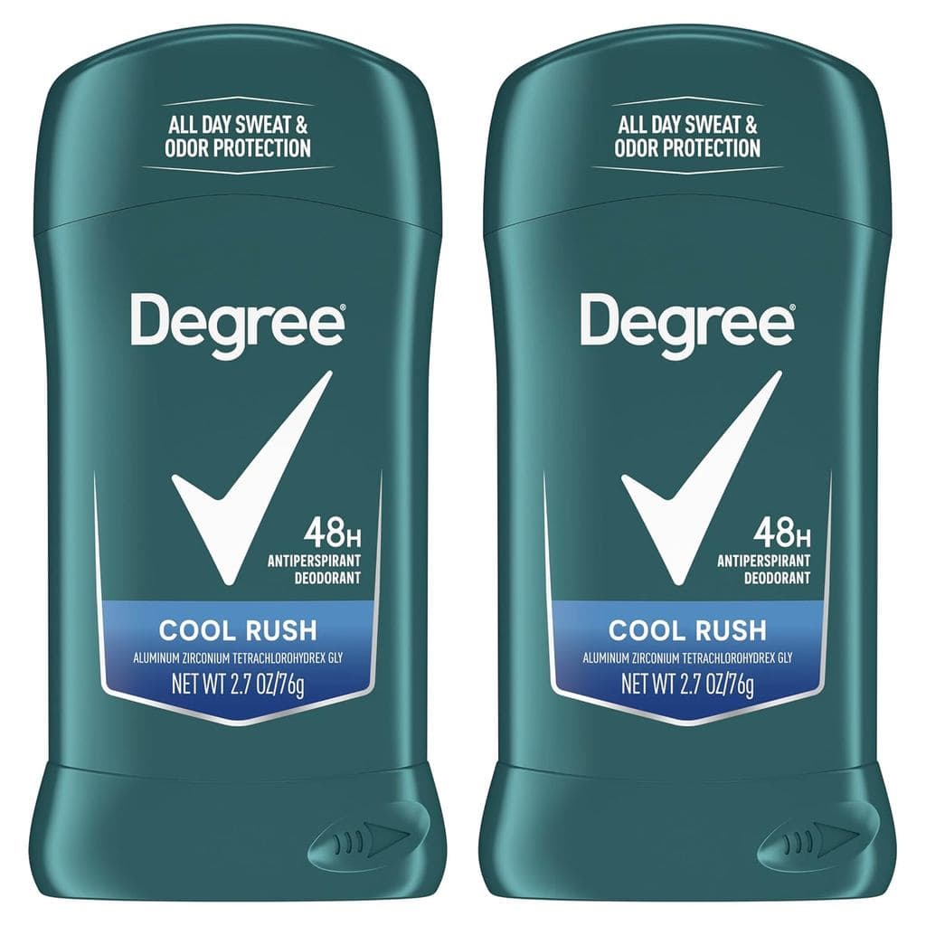 Degree Men Original Antitranspirante Desodorante Cool Rush Pacote Duplo Proteção Contra Suor e Odor por 48 Horas Antitra