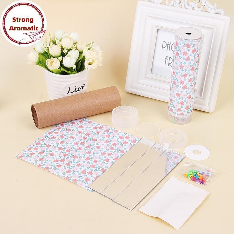 StrongArom DIY Kit De Material Caleidoscópio Rotativo Jardim De Infância Experimento Científico Ferramentas De Ensino Br