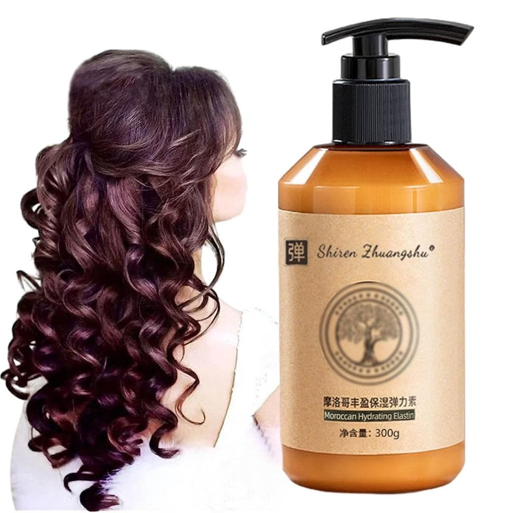 Creme Modelador Hidratante de Longa Duração para Volume Marroquino e Elasticidade, 300g, Condicionador Hidratante com El