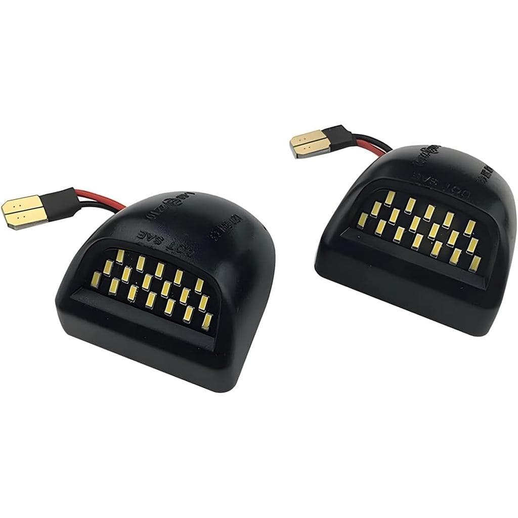 Conjunto de 2 Lâmpadas LED para Placa de Veículo, 6000K, Lâmpada Traseira para Veículo, Substituição de Lâmpada de Placa