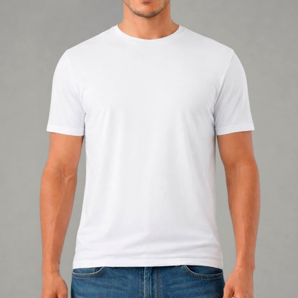 Camiseta Básica Masculina 100% Algodão Camisa Lisa Conforto Diário Estilo Casual Minimalista Premium Crt Unissex