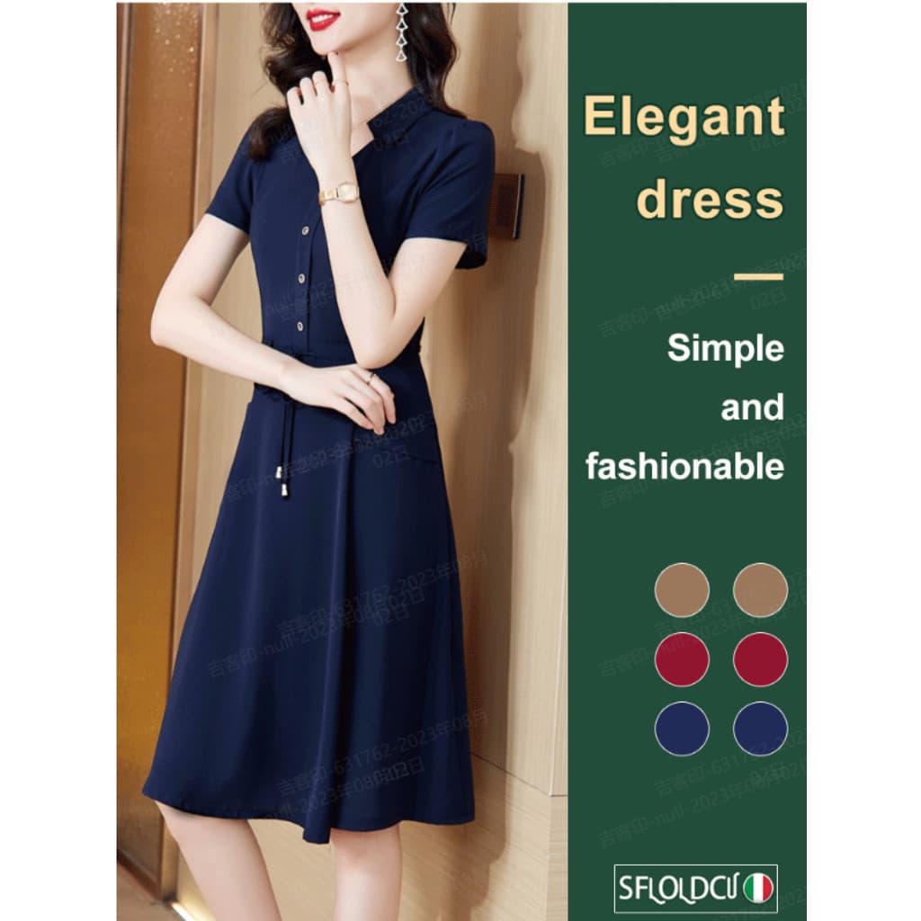 [Estilo Verão] Vestido Feminino A-line / Corte Slim / Praia / Moda / Vestido de Verão