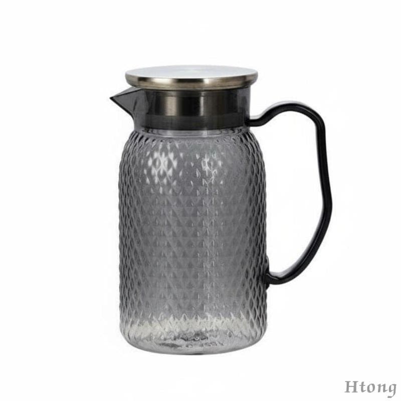 [Htong] Jarro De Suco Acrílico Resistente A Estilhaços Água Com Textura De Abacaxi Exclusivo Para Servir , Chá Ou