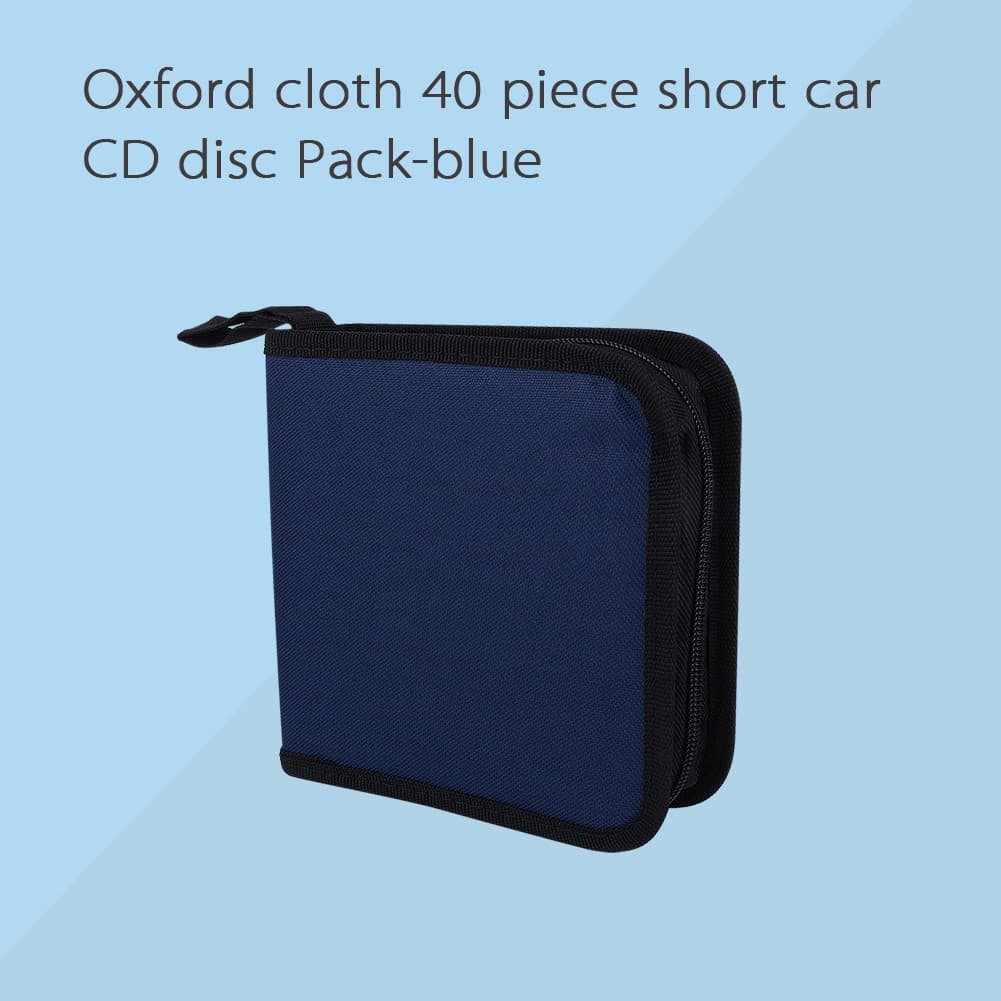 Protable Oxford Pano 40 Disco CD DVD Titular DJ Armazenamento Zíper Caso Organizador Bolsa