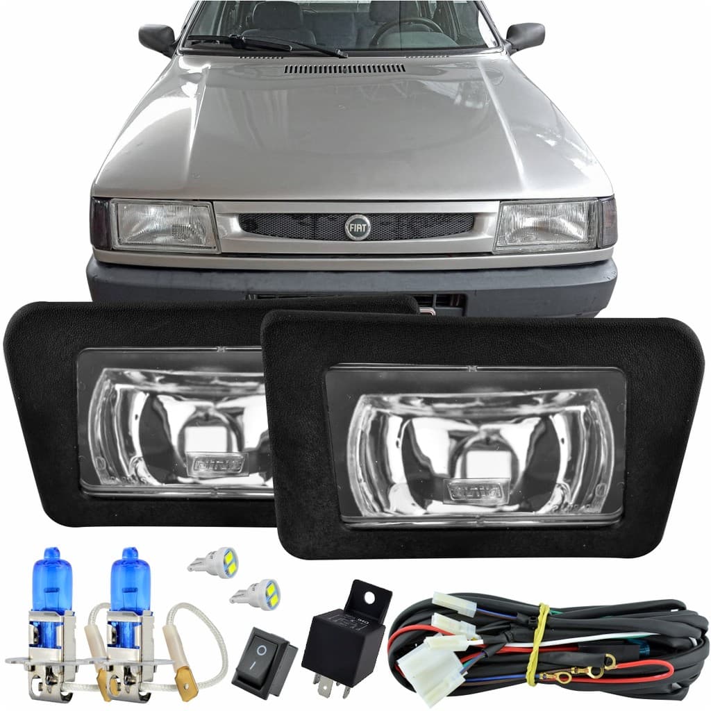 Kit Farol Aux Neblina Milha Uno 1984 85 86 87 88 90 a 2004