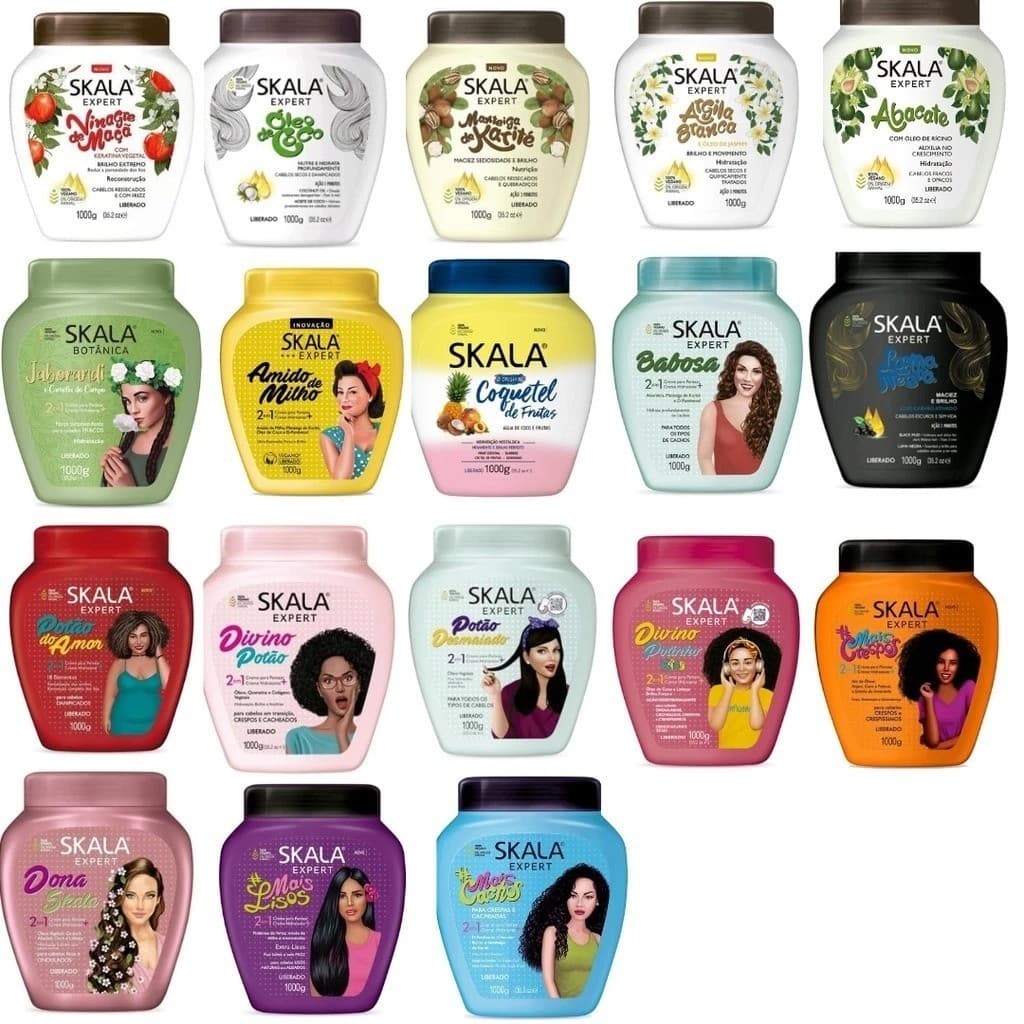 Kit com 2 Cremes de Hidratação Skala 1KG Cada (ESCOLHA O SEU)