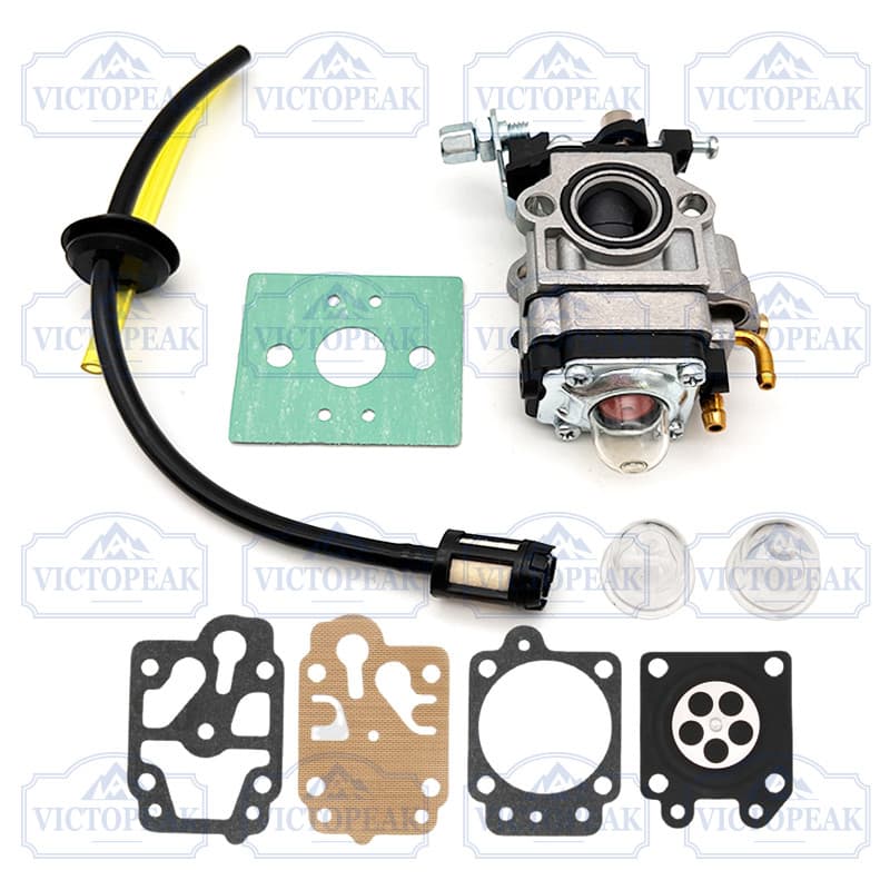 40-5 44 Cortador De Escova Carburador Kit Completo Filtro Mangueira Combustível & Junta Diafragma Reparação Peças Reposi