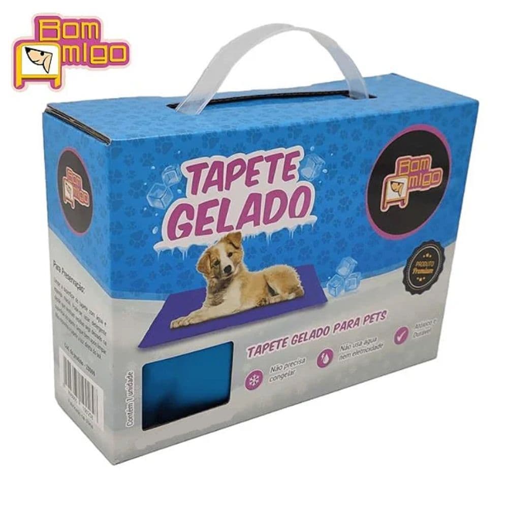 Tapete gelado para pets 50x90cm Bom Amigo - contém 1 unidade