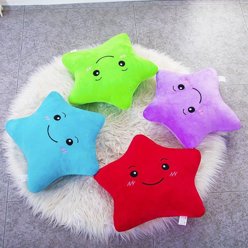 Estrela brinquedo de pelúcia boneca estrela de cinco pontas travesseiro bonito boneca Ragdoll decoração Nap almofada sof
