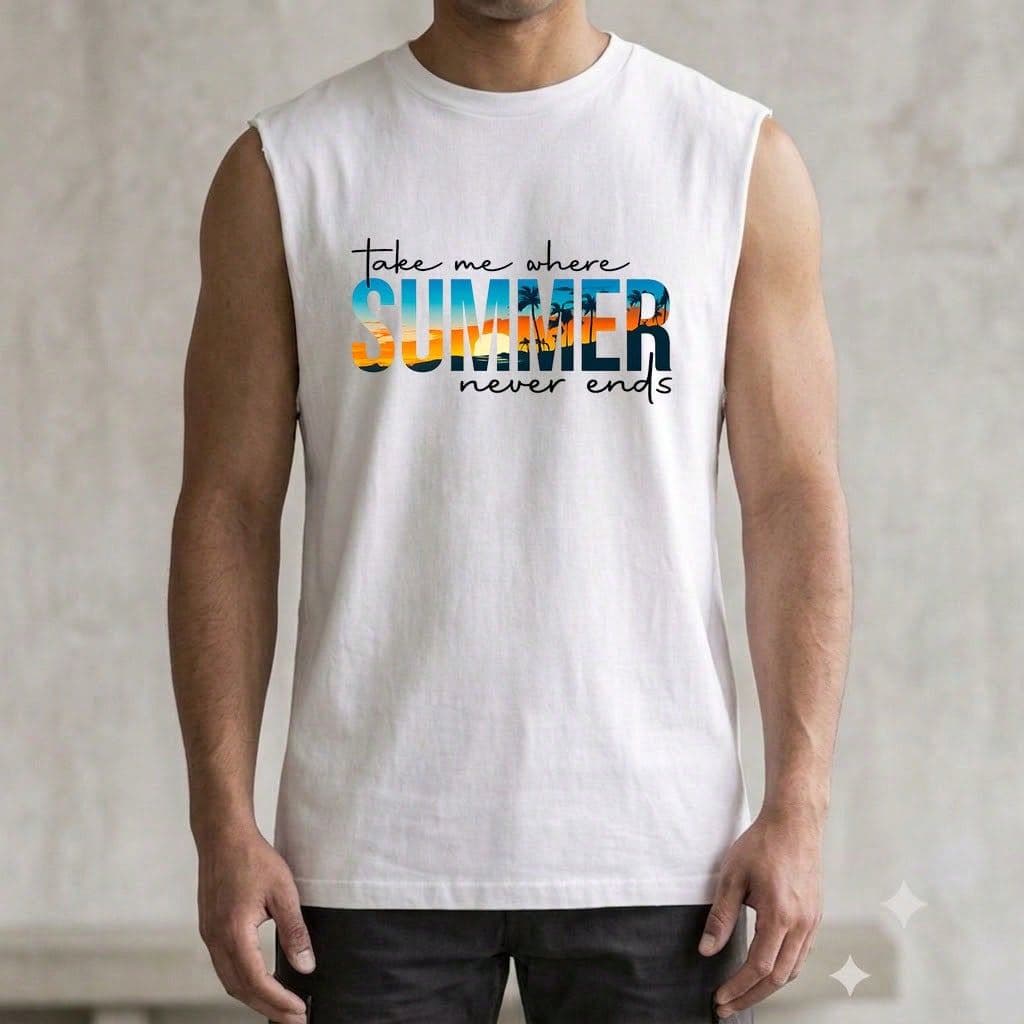 Regata Masculina Camisas Verão Praia Regata OVER Machão Summer 100% Algodão