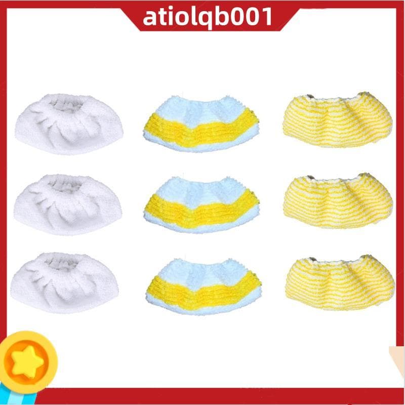 9 Pçs Panos De Esfregão A Vapor Capa Para Easyfix SC2 SC3 SC4 SC5 Peças Aspirador De Pó Portátil Almofada Limpeza Microf