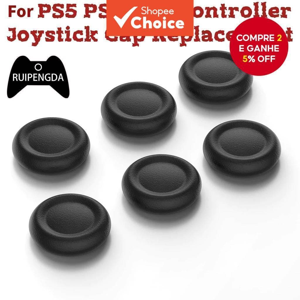 Capas de Polegar para PS5 PS4 PS3 Substituição de Peças de Reposição para Botões de Controlador Acessórios de Reparo