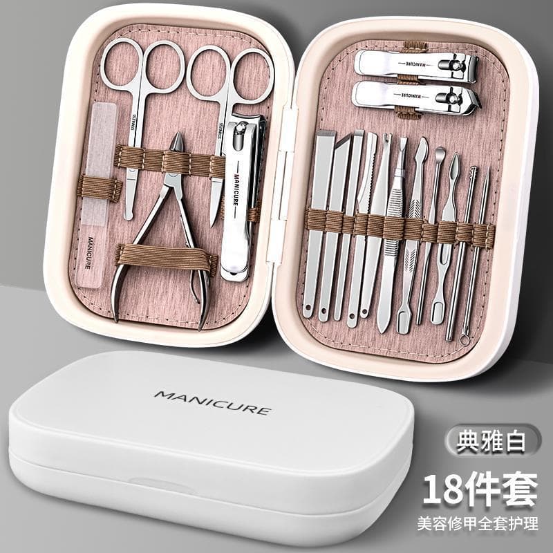Conjunto de corta-unhas para uso doméstico, tesoura de unhas, conjunto de pedicure, alicate especializado para unhas enc