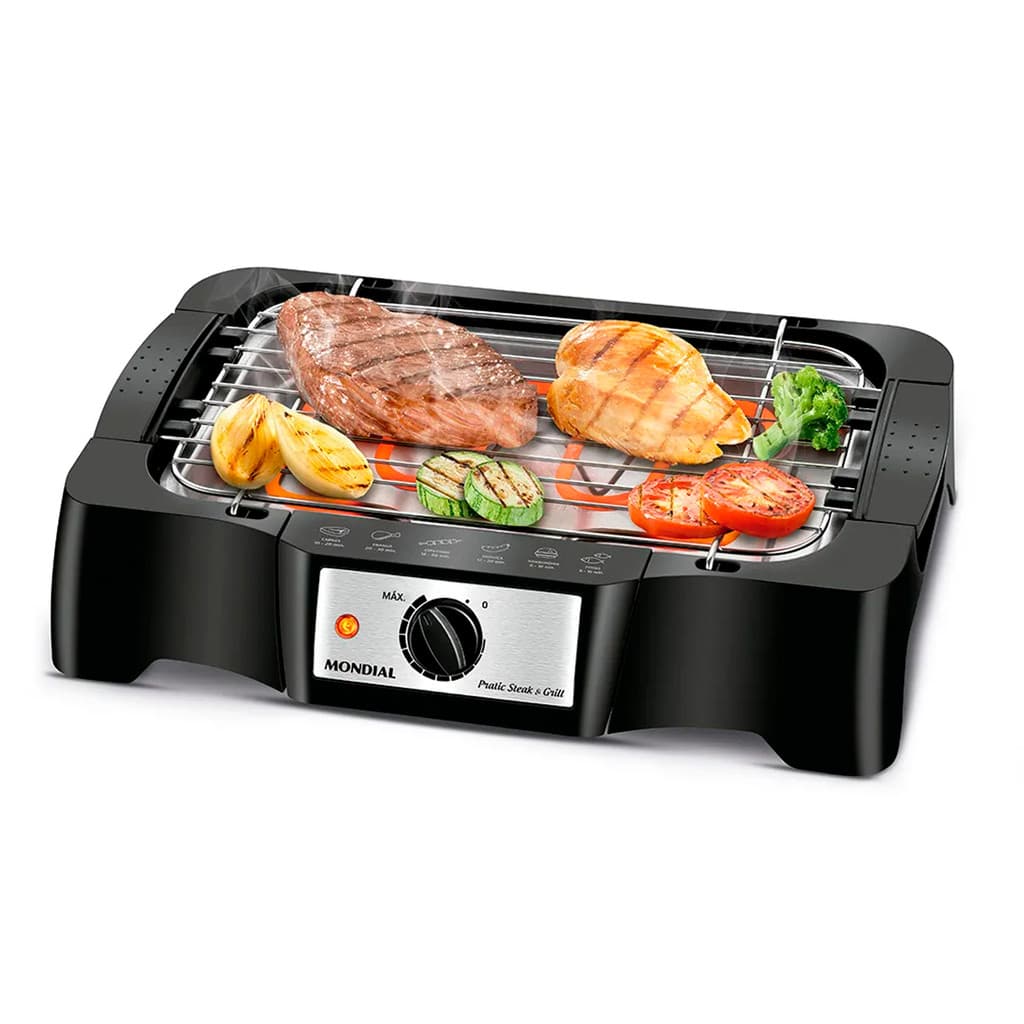 Churrasqueira Elétrica Mondial Preto 1200W - CH-07 127V 220V